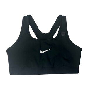 Nike Girls Dri-Fit Swoosh Sports Bra – Size L (Black)